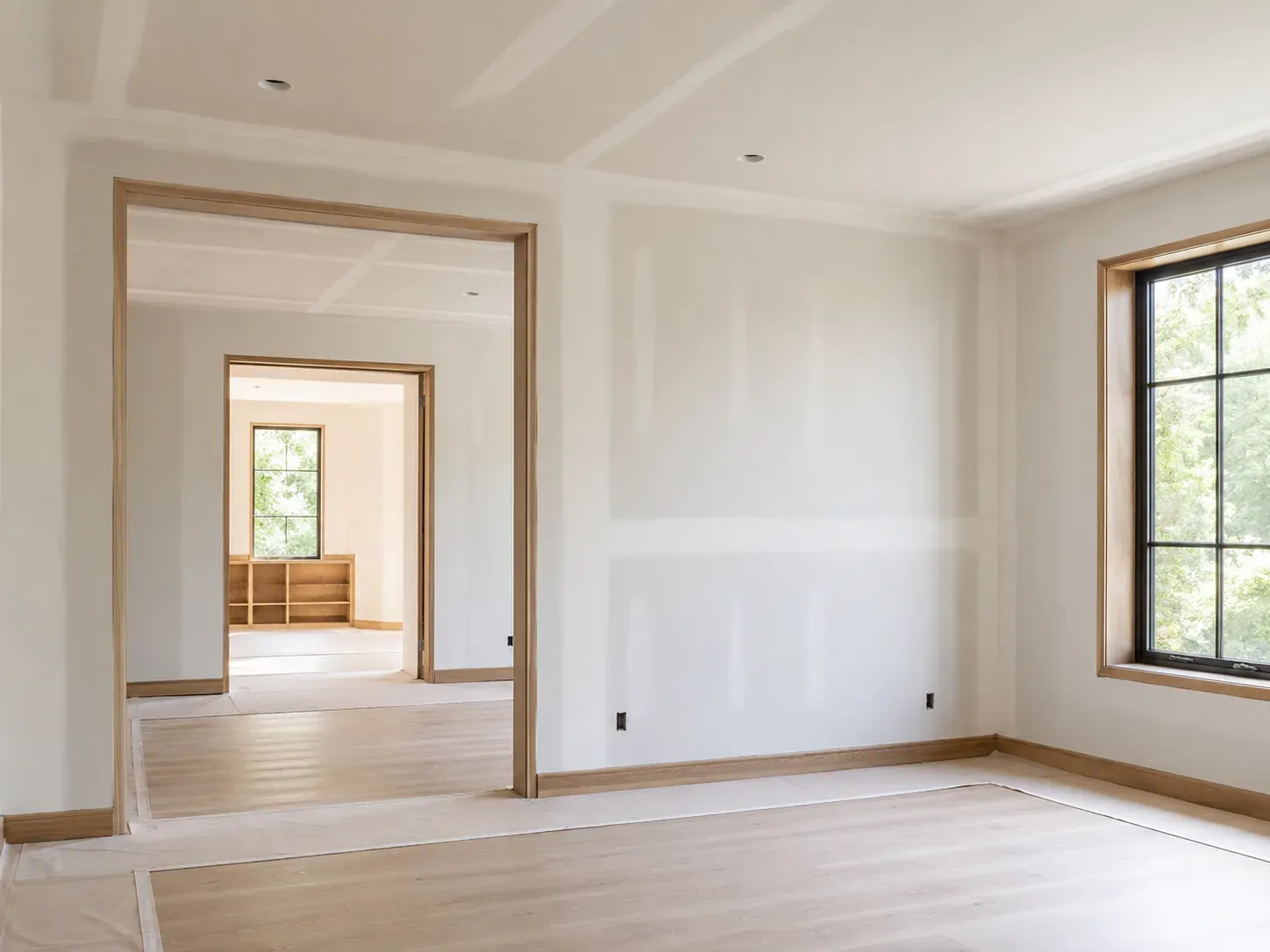 A smoothly finished Chicagoland interior wall